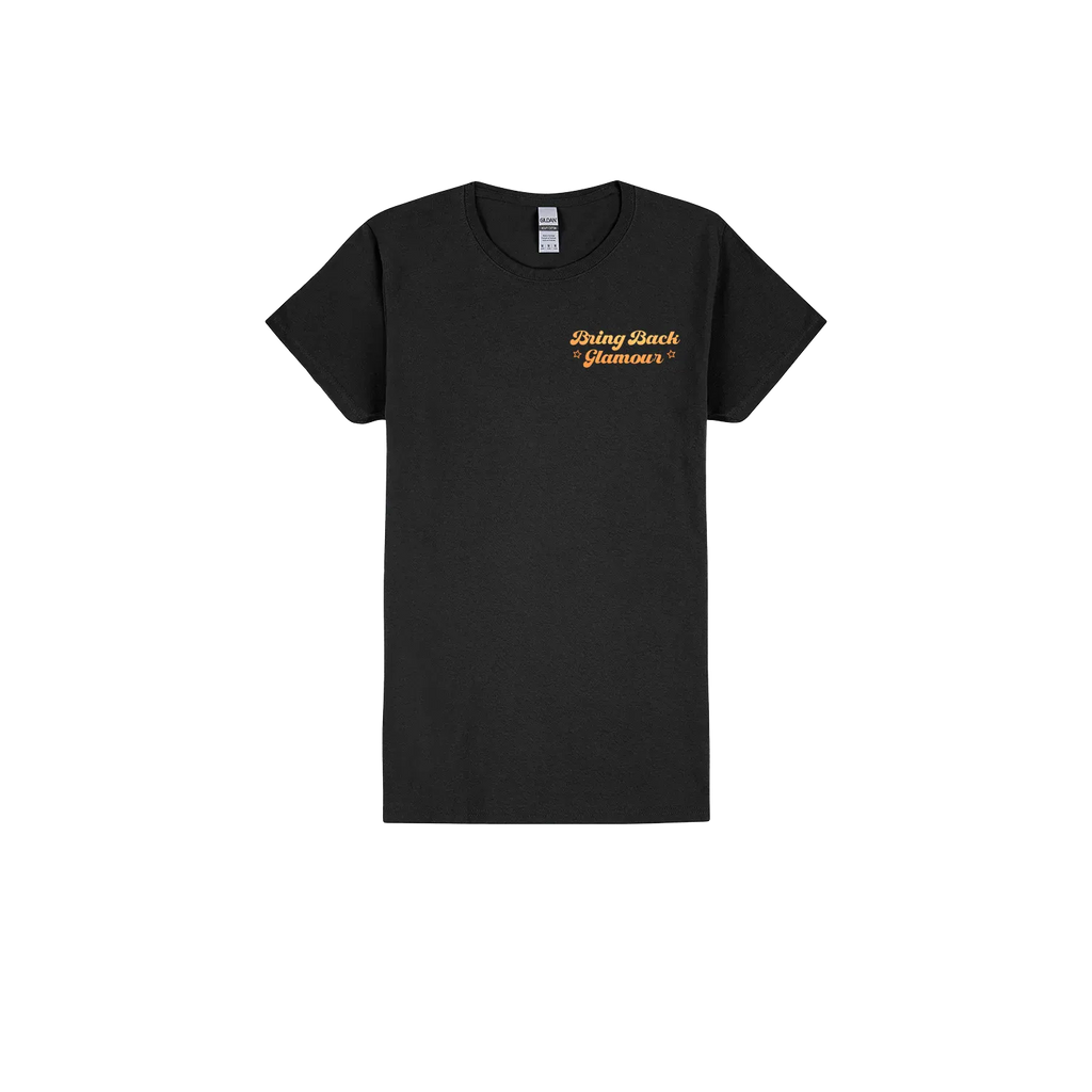 Black front flat lay