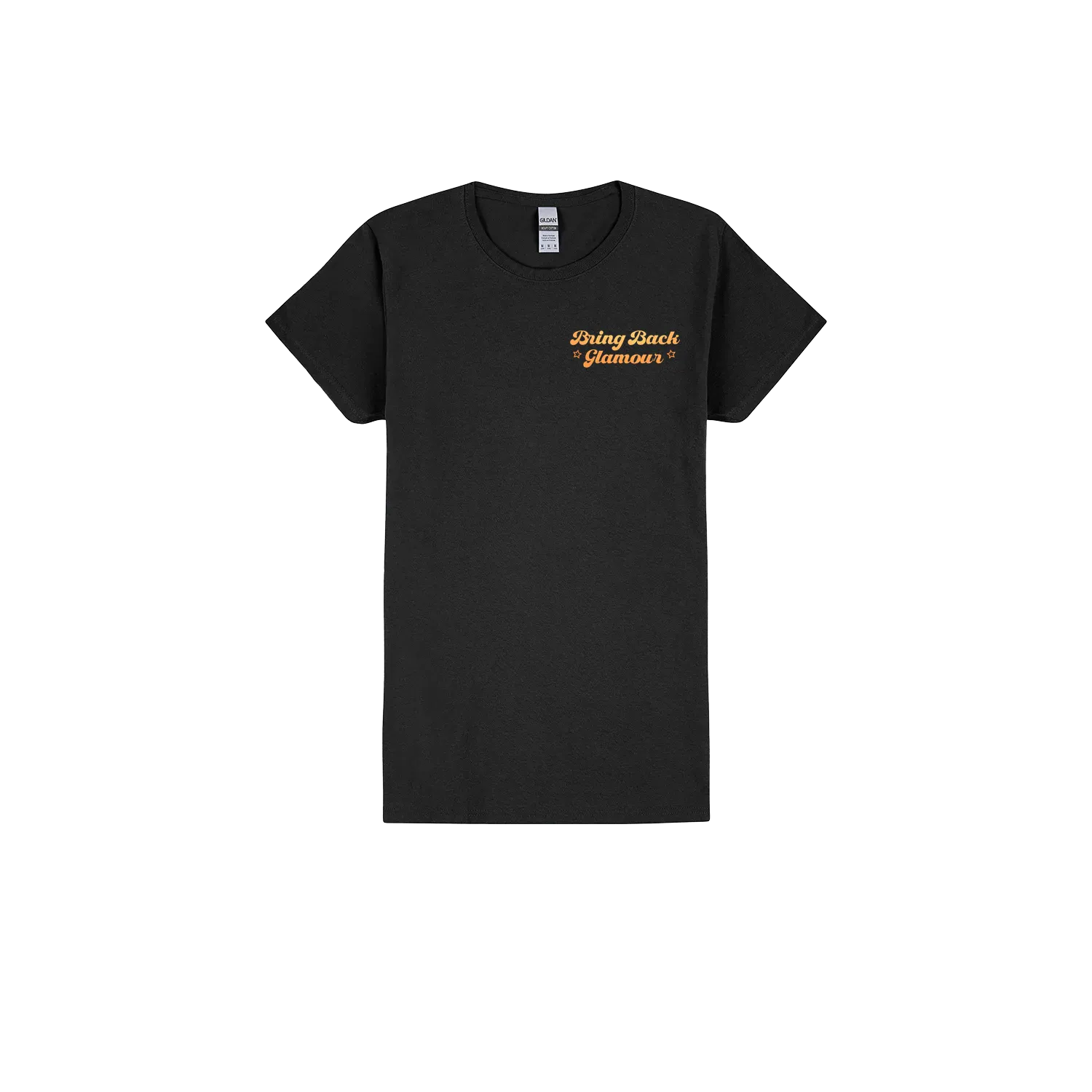 Black front flat lay