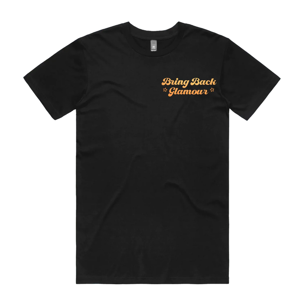 Black front flat lay